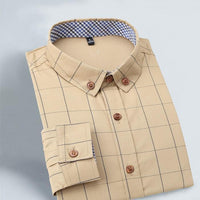 2015 New 100% Cotton Plaid Men Shirt Mens Dress Shirts Slim Fit Social Shirt Men Causal Striped Shirt Men Camisas Hombre M-5XL