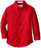Calvin Klein Boys' Long-Sleeve Sateen Dress Shirt