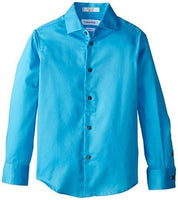 Calvin Klein Boys' Long-Sleeve Sateen Dress Shirt