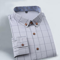 2015 New 100% Cotton Plaid Men Shirt Mens Dress Shirts Slim Fit Social Shirt Men Causal Striped Shirt Men Camisas Hombre M-5XL