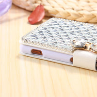 For Sony Z3 Diamond Wallet Case Fashion Women Bling Glitter Rhinestone Cover For Sony Xperia Z3 D6603 D6643 D6653 D6616 D6633