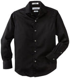 Calvin Klein Boys' Long-Sleeve Sateen Dress Shirt