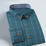 2015 New 100% Cotton Plaid Men Shirt Mens Dress Shirts Slim Fit Social Shirt Men Causal Striped Shirt Men Camisas Hombre M-5XL