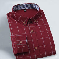 2015 New 100% Cotton Plaid Men Shirt Mens Dress Shirts Slim Fit Social Shirt Men Causal Striped Shirt Men Camisas Hombre M-5XL
